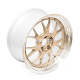 BBS LM-R - 19x9.5 / +25 / 5x114.3 - Citrine "White" Gold w/ Bright Cut Lip (GR Corolla Fitment) *Set of 4*