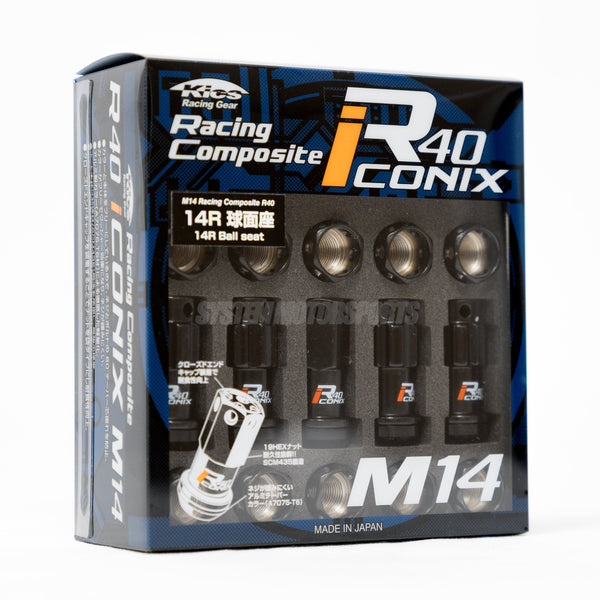 Project Kics R40 Iconix Lug Nuts & Locks - M14x1.5 (Radius/Ball
