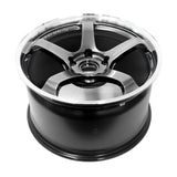 Advan Racing GT for Porsche - 19x9 / 19x11 / 5x130 - Machining & Hyper Platinum Black (Porsche 718/981 Cayman GT4 Fitment) *Set of 4*