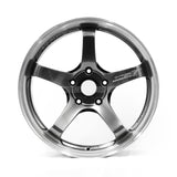 Advan Racing GT for Porsche - 19x9 / 19x11 / 5x130 - Machining & Hyper Platinum Black (Porsche 718/981 Cayman GT4 Fitment) *Set of 4*