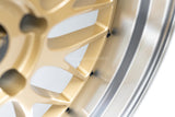 BBS LM - 19x8.5 +50 / 19x10 +45 / 5x130 - Gold w/ Diamond Cut Rim *Set of 4*