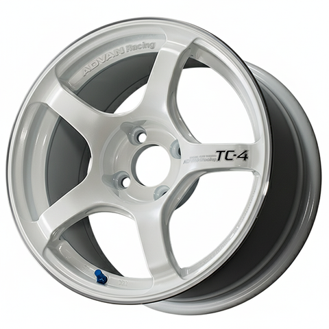 Advan TC-4 - 16x8 / +38 / 4x100 - Racing White Metallic & Ring *Set of 4*