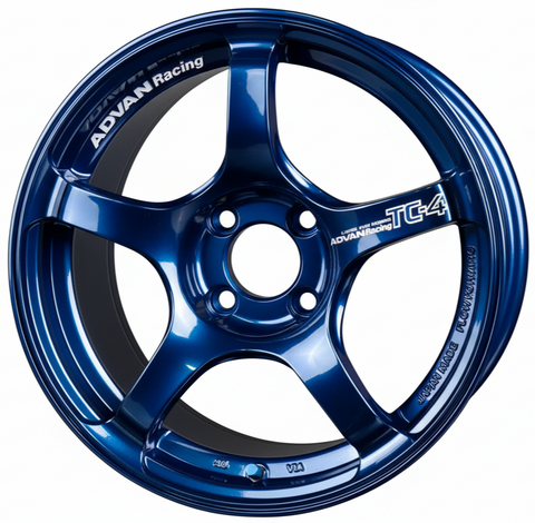 Advan TC-4 - 15x8 / +35 / 4x100 - Racing Indigo Blue *Set of 4*