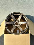 Rays Volk TE37 Saga S-Plus - 18x9.5 / +39 / 5x120 (Face 3 Concave) - Bronze Almite (FL5/FK8 Civic Type R Fitment) *Set of 4*