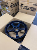Advan GT Beyond - 18x10 / +25 / 5x120 - Titanium Blue (BMW E46 / E9x M3 Fitment) *Set of 4*