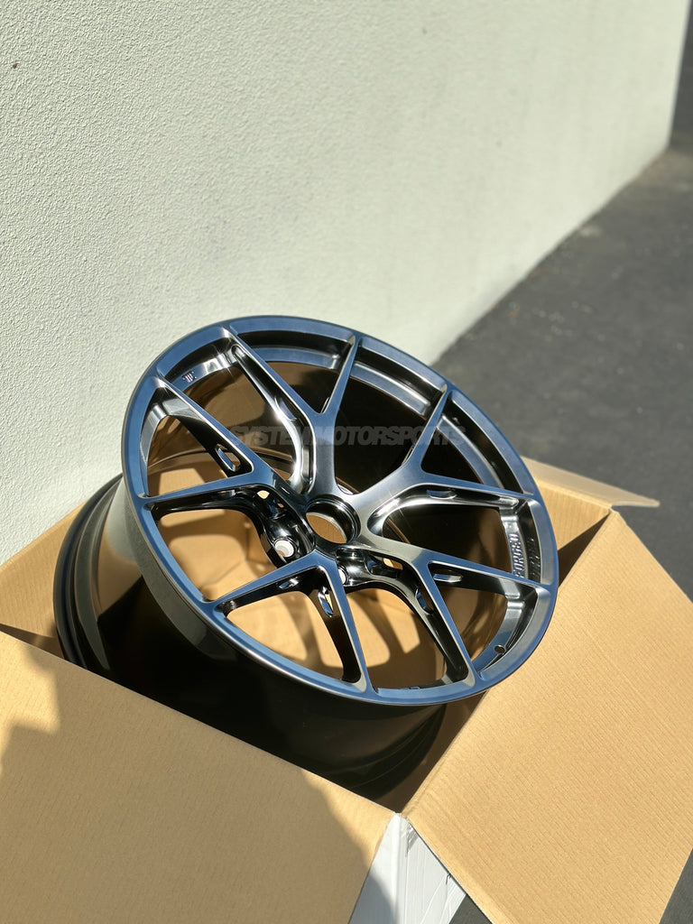 BBS FI 20x9.5 5x120 ET26 CB72.5 Titanium Wheel -82mm PFS/Clip Req main image 1