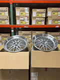 BBS LM - 19x9.5 +22 / 19x11 +37 / 5x120 - Diamond Silver w/ Diamond Cut Rim (F80 M3 / F82 M4 / F87 M2 Fitment) *Set of 4*