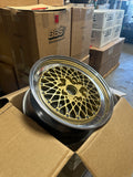 BBS E50 - 17x8 / +14 / 5x120 - Gold (E30 M3 Fitment) *Set of 4*