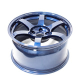 Volk Racing TE37 Saga SL - 18x9.5 / +35 / 5x114.3 - Mag Blue *Set of 4*