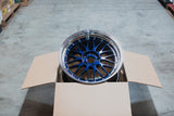 BBS LM - 20x10 / 20x11 / 5x112 - Navy Blue w/ Black Bright Diamond Cut Rim (G80 M3 / G82 M4 / G87 M2 Fitment) *Set of 4*