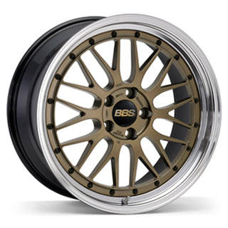 BBS LM - 20x9 / 20x12 / 5x130 - Matte Gold w/ Black Bright Diamond Cut Rim (Porsche 991 WB Fitment) *Set of 4*