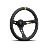 MOMO MOD.08 Steering Wheel - 330mm - Black Leather / Black Spokes / 1 Stripe