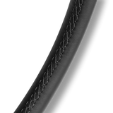 MOMO Prototipo 6C Steering Wheel - 350mm - Black Leather / Grey Stitch / Carbon Fiber Spokes
