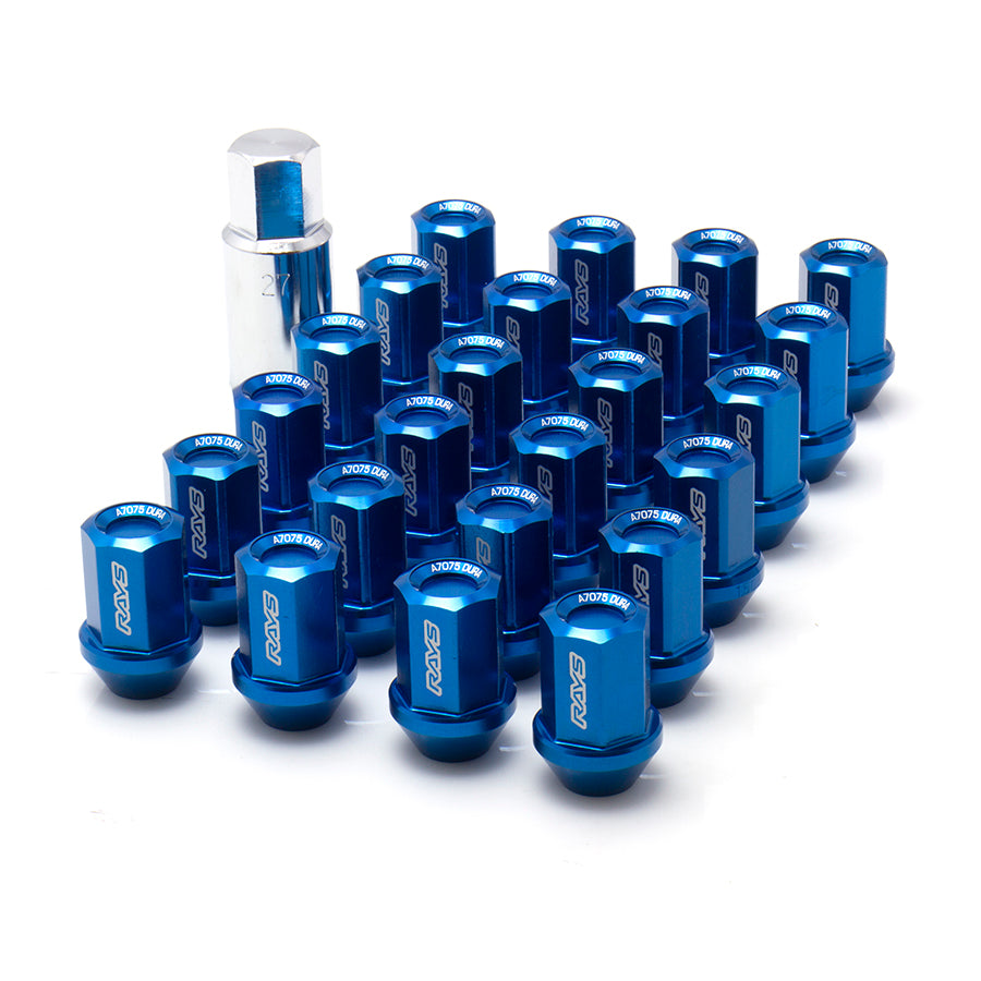 Muted Rays Rays Dura-Nut 6H L37 Lug Nuts & Locks - M12x1.5 / Blue – System Motorsports