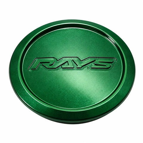 Rays Volk Racing Centercaps in Racing Green