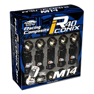 Project Kics R40 Iconix Lug Nuts & Locks - M14x1.5 (Radius/Ball Seat)
