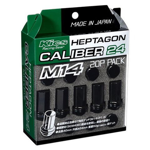 Project Kics Heptagon Caliber 24 Lug Nuts - M14x1.5