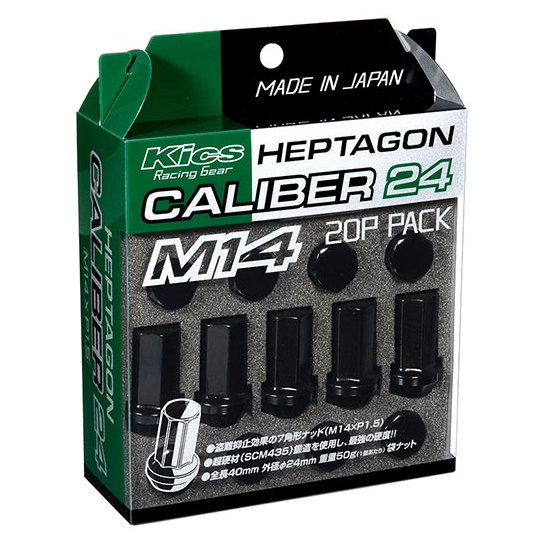 くに君　KART M14 Project Kics Heptagon Caliber 24 Lug Nuts - M14x1.5 – System