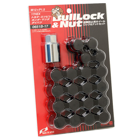 Project Kics Bull Lock 17Hex Lugnuts & Locks - M12