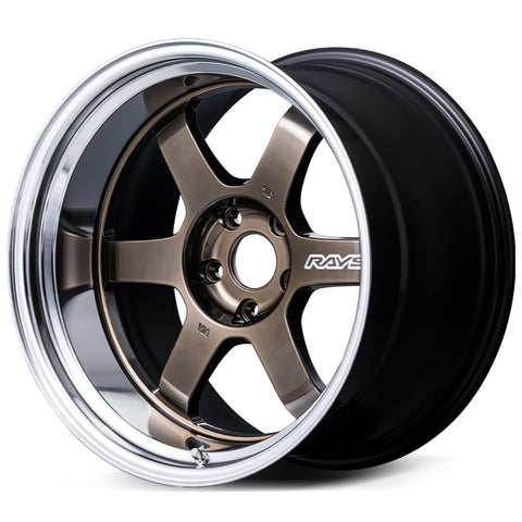 Volk Racing TE37V Spec-SR - 18x10.5 / +22 / 5x120 - Shining Bronze Metal / Rim FDMC *Set of 4*