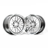 Volk Racing 21A - 18x9.5 +22 / 18x10.5 +30 / 5x120 - Silver/Rim DC (BMW F8x M2/M3/M4 Fitment) *Set of 4*