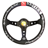 Vertex "Seize the Road" Leather Steering Wheel (330mm)
