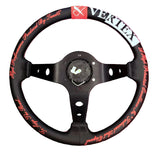 Vertex "Seize the Road" Leather Steering Wheel (330mm)