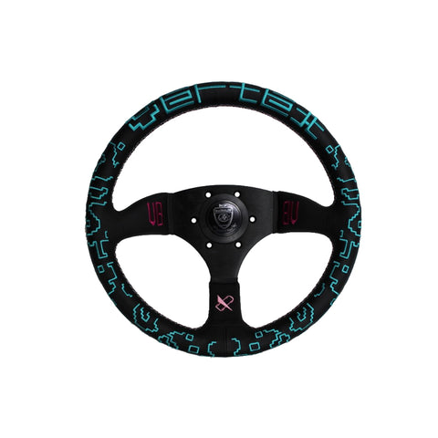 Vertex x Bowz Collaboration Leather Steering Wheel (325mm)