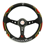 Vertex x Evangelion Racing Collaboration Leather Steering Wheel (330mm)