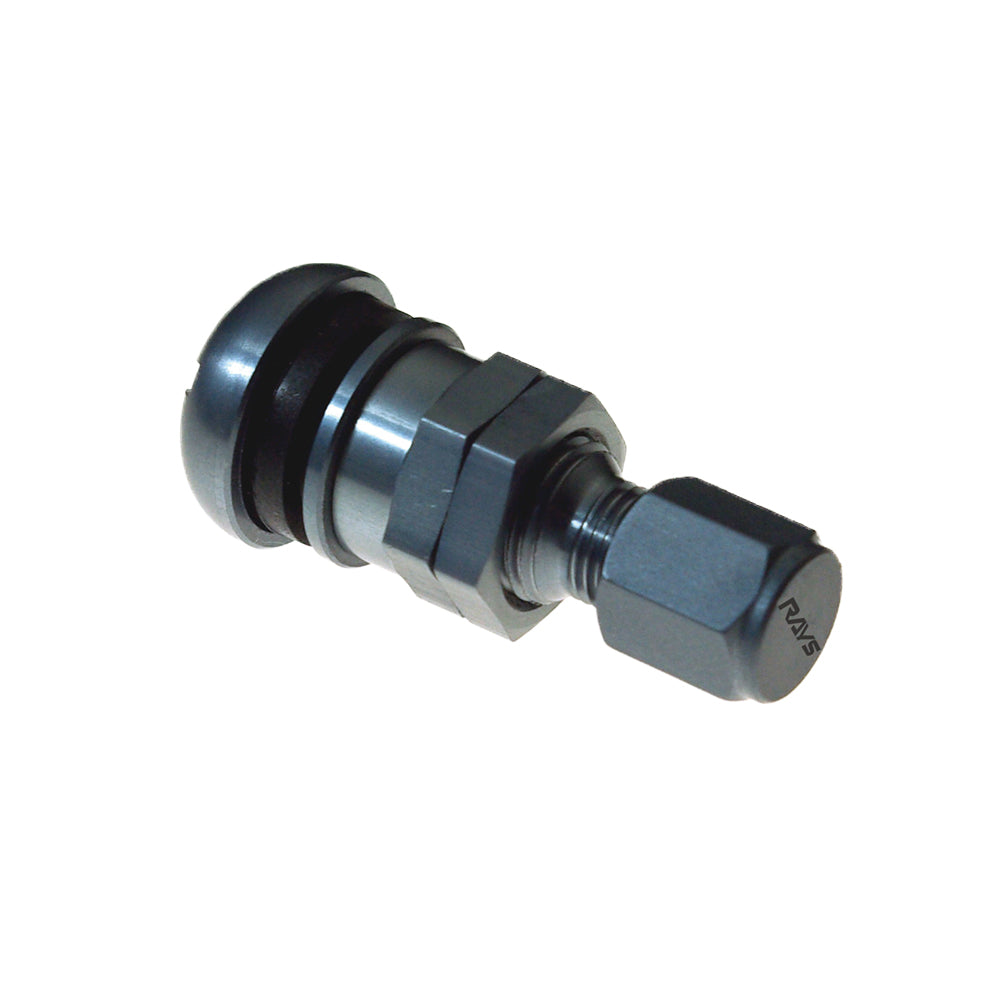 Volk Racing / RAYS Forged Aluminum Valve Stem Caps – Black, Universal JDM, Set Of 4