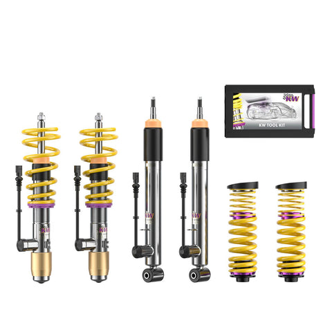 KW DDC ECU Coilover Kit - Porsche 911 (991) Carrera / 4 / S / GTS Coupe / Convertible w/ PASM & PDCC - 39071004
