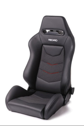 Recaro Speed V - Black Leather / Red Suede