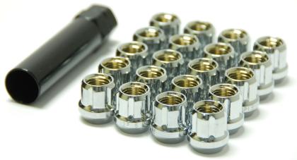 Muteki Super Tuner Lug Nuts (Open Ended) - M12 / Chrome