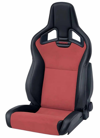 Recaro Cross Sportster CS - Black Vinyl / Red Suede w/ Red Logo