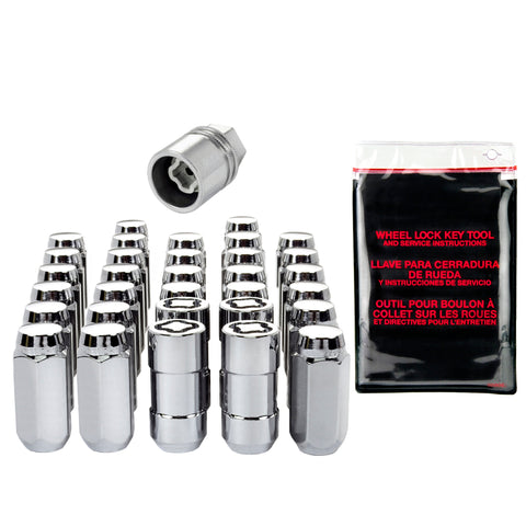 McGard 8 Lug Hex Lug Nut Install Kit w/ Wheel Locks (Cone Seat)
