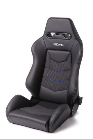 Recaro Speed V - Black Leather / Blue Suede