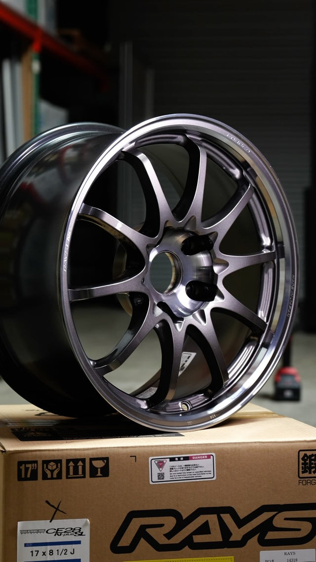 First come first serve! Volk Racing @rayswheelsusa CE28N-Plus SL in 17x8.5 +35 5x120 Pressed Graphite! Available now ...