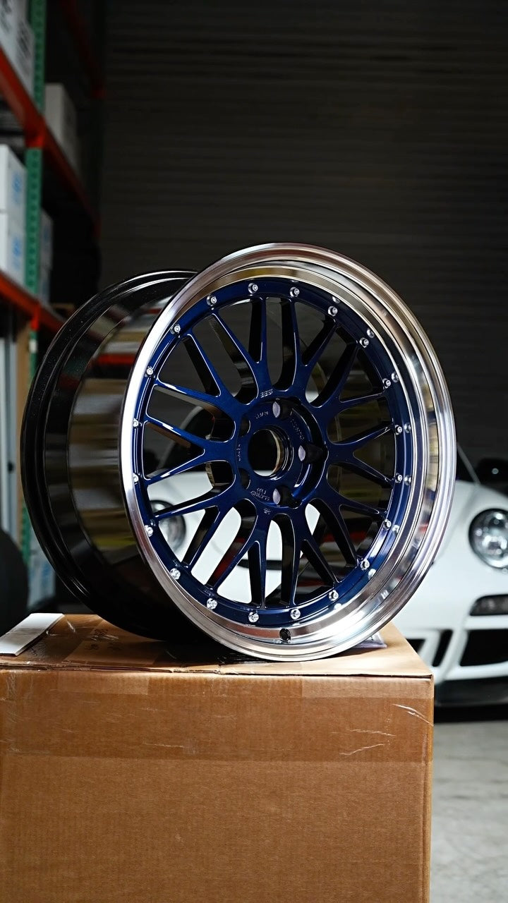A special color for @bbs.wheels signature LM 🏆 Navy Blue face with factory diamond cut lip! Tailored for the BMW F80 ...