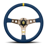 MOMO MOD.07 Steering Wheel - 350mm - Blue Microfiber / Anthracite Spokes / 1 Stripe