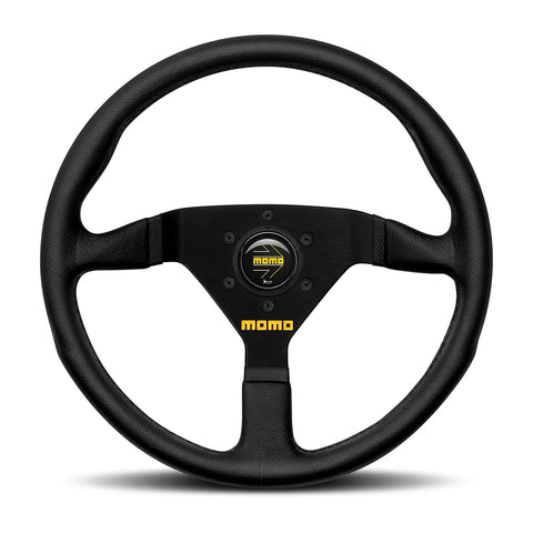MOMO MOD.78 Steering Wheel - 350mm - Black Leather / Black Spokes