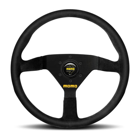 MOMO MOD.78 Steering Wheel - 350mm - Black Suede / Black Spokes