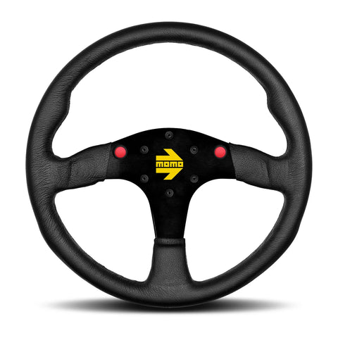 MOMO MOD.80 Steering Wheel - 350mm - Black Leather / Black Spokes