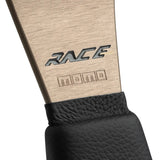 MOMO Race 2.0 Steering Wheel - 350mm - Black Leather / Brushed Anthracite Spokes