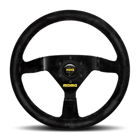 MOMO MOD.69 Steering Wheel - 350mm - Black Suede / Black Spokes