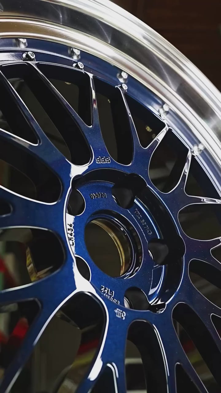 A special color for @bbs.wheels signature LM 🏆 Navy Blue face with factory diamond cut lip! Tailored for the BMW F80 M3 in 19x9.5 / 19x11! Available online and in-store. For wholesale inquiries, please contact our inside-sales department directly. System Motorsports proudly serves as the industry-leading authorized technical source and distributor for all BBS Road + BBS Aftermarket + BBS Motorsport products, service, and support. System Motorsports has been recognized and nominated as the Offic