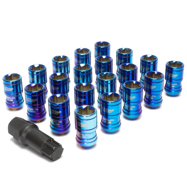 1/100MGPMX-003THE-0。 Project Kics Monolith T1/06 Lug Nuts - M12x1.5 / IP Blue