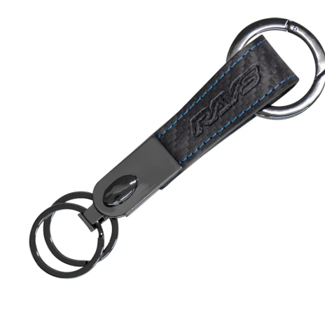 Rays Official Carbon Leather Key Ring