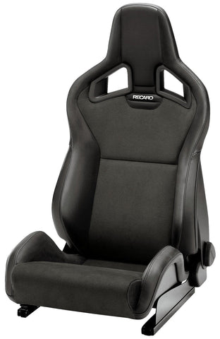 Recaro Cross Sportster CS - Black Leather / Carbon Leather w/ Silver Logo