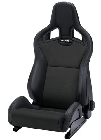 Recaro Cross Sportster CS - Black Leather w/ Silver Logo