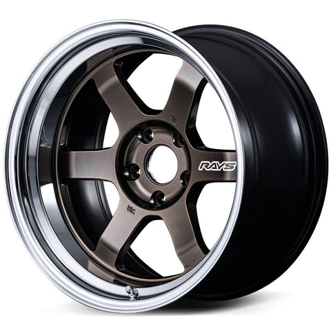 Volk Racing TE37V Spec-SR - 17x9 / +36 / 5x100 - Shining Bronze Metal / Rim FDMC *Set of 4*